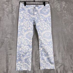Polo Jeans Co Ralph Lauren Vintage Cropped‎ Floral Sunflower Pants Woman's 2